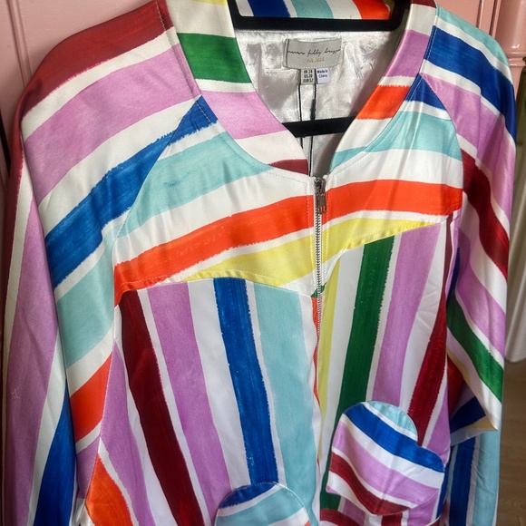 Never Fully Dressed Suki Rainbow Stripe Bomber Curve - Picture 5 of 10